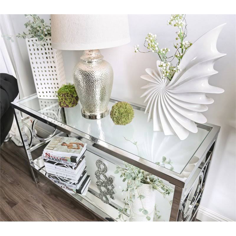 Contemporary Metal Console Table J51836