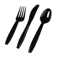 Black Disposable Plastic Cutlery Set D494