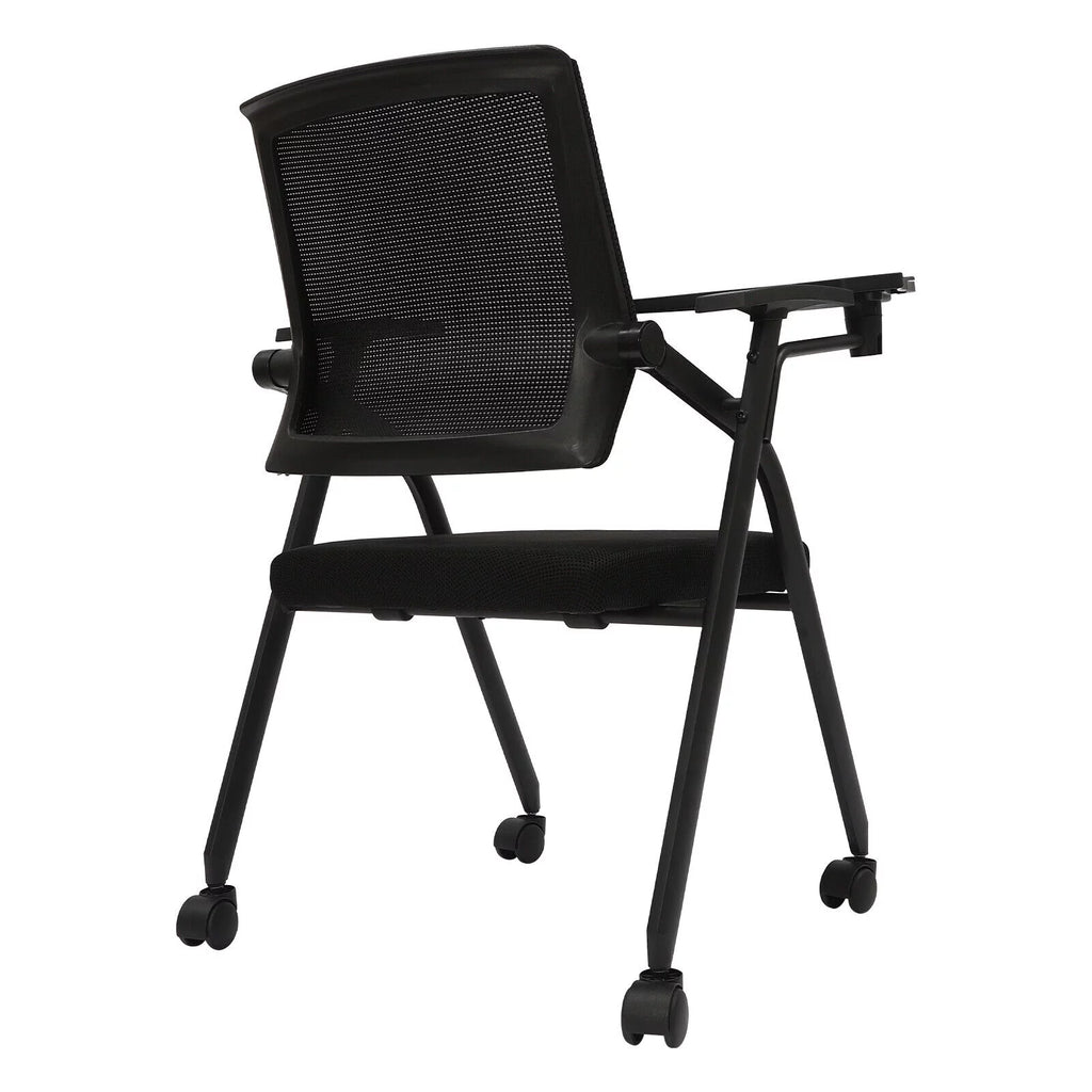 Office Reception Chair with Flip-Up Tablet Arm Q739382