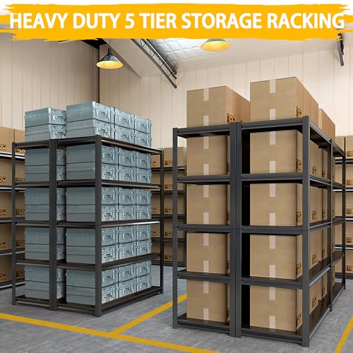 Heavy Duty 5-Tier Metal Standing Shelf Units Q42556