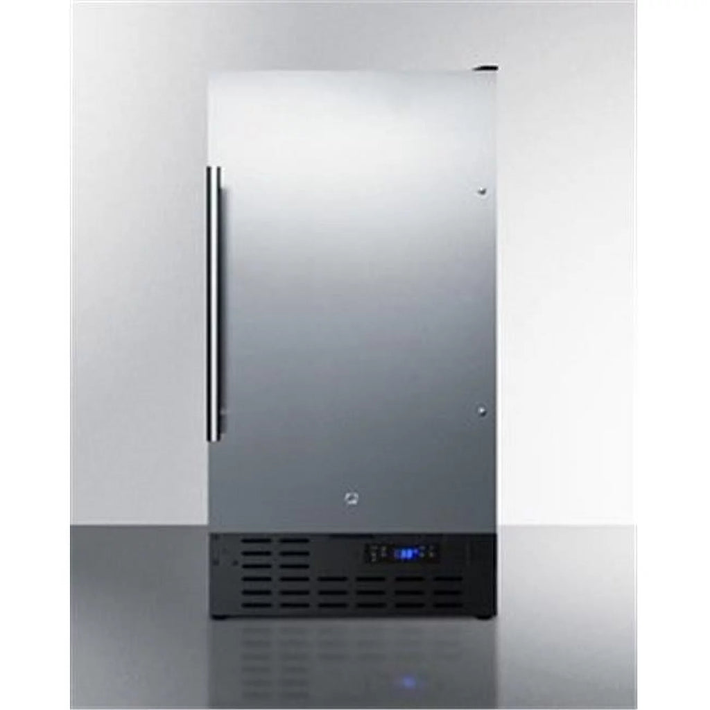 18 in. Compact Refrigerator - Stainless Steel U74978