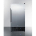 18 in. Compact Refrigerator - Stainless Steel U74978