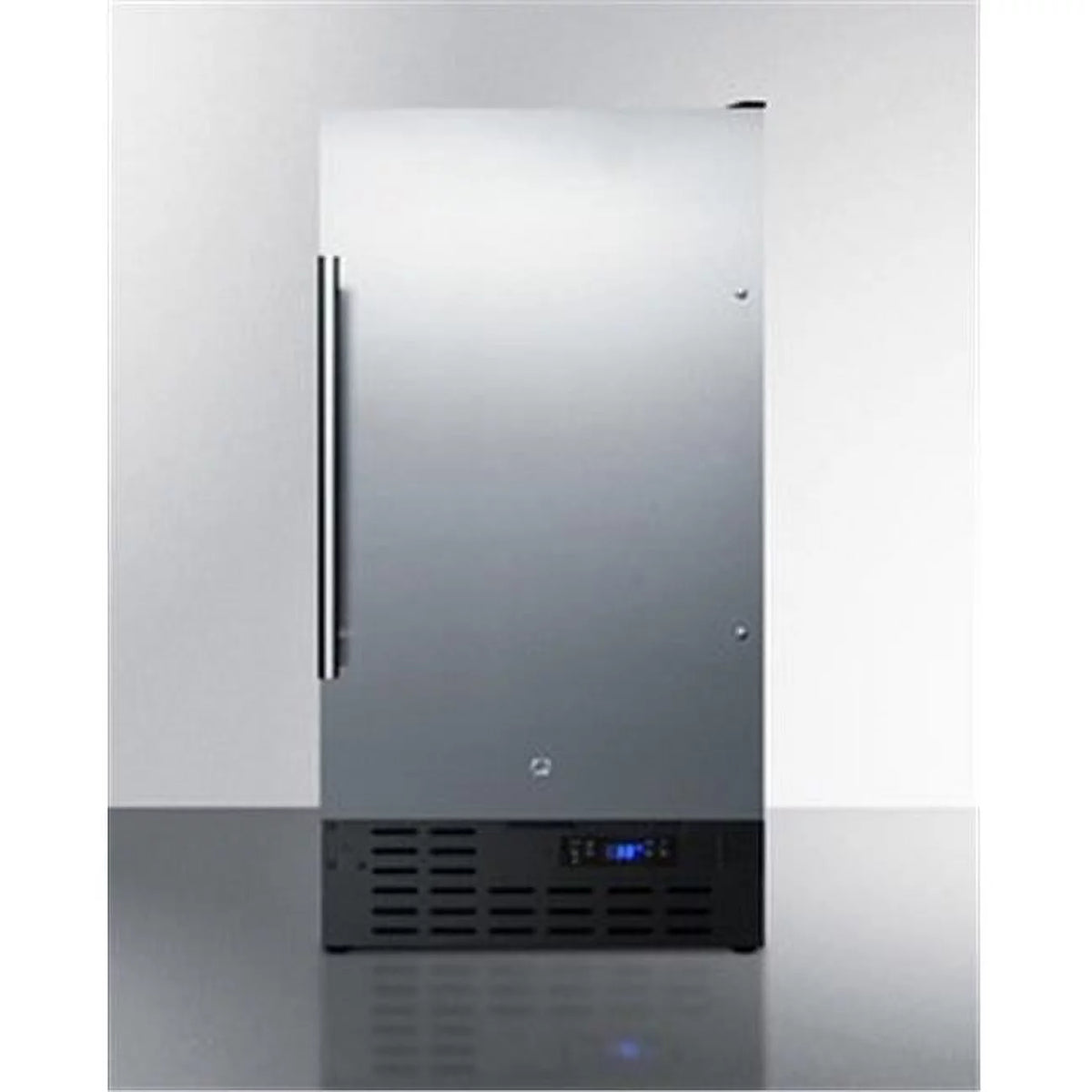 18 in. Compact Refrigerator - Stainless Steel U74978