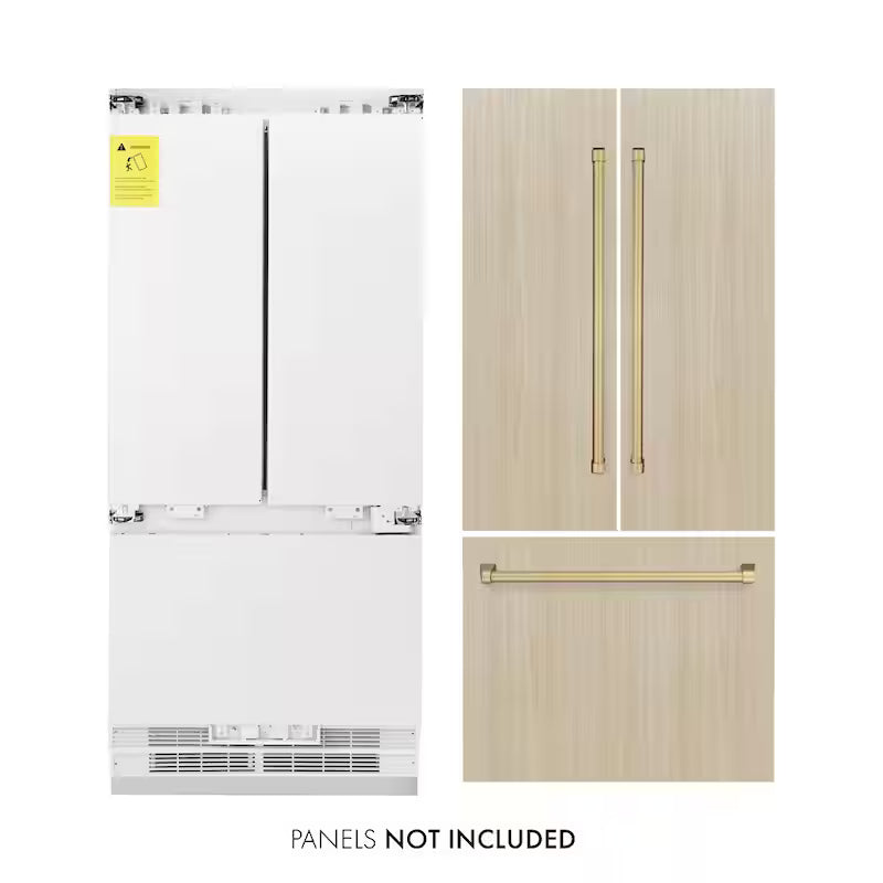 36 in. 3-Door French Door Refrigerator with Ice and Water Dispenser F96195