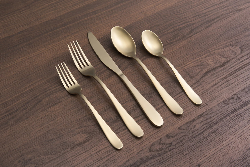 Champagne Satin 20-Piece Flatware Set B448