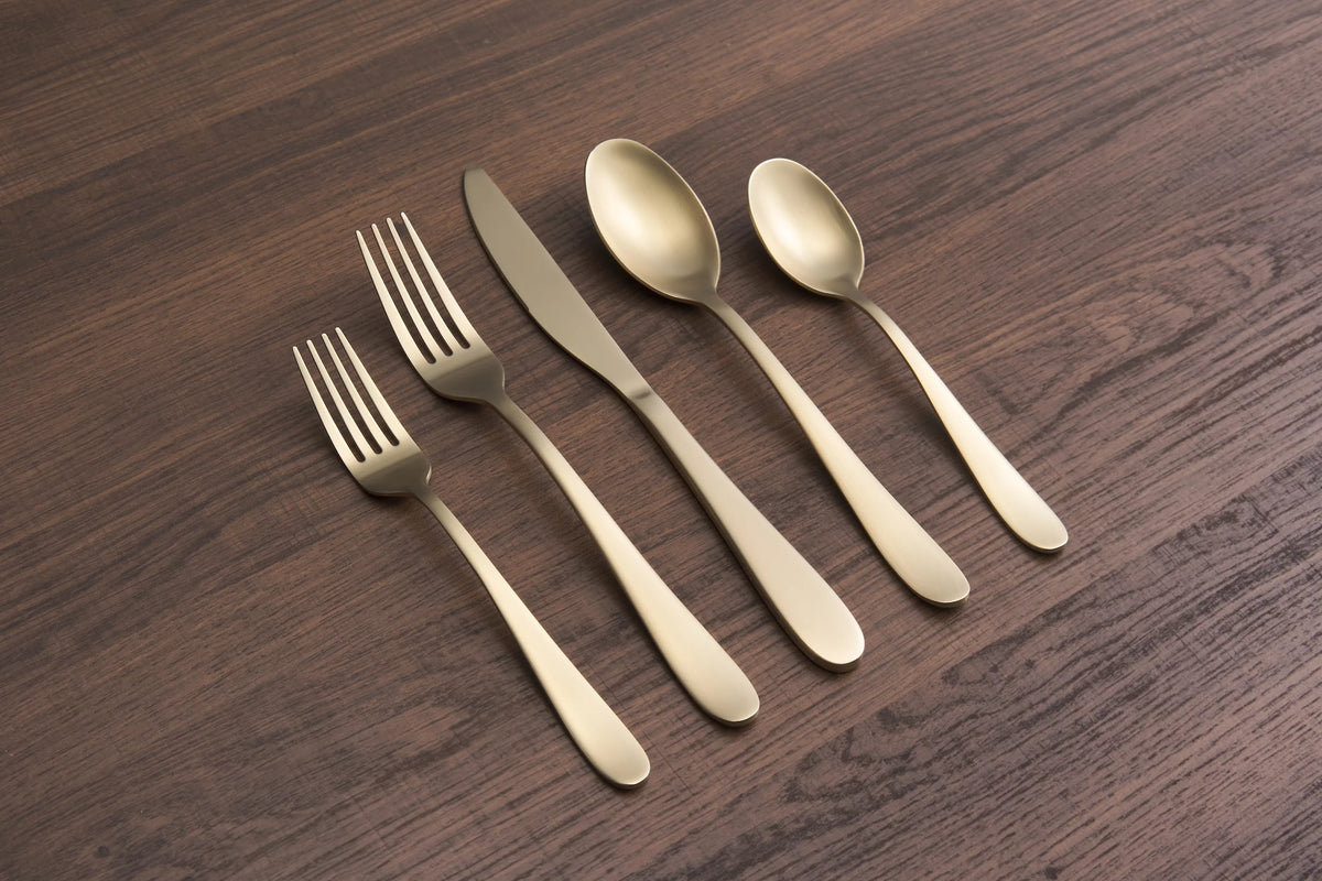 Champagne Satin 20-Piece Flatware Set B448