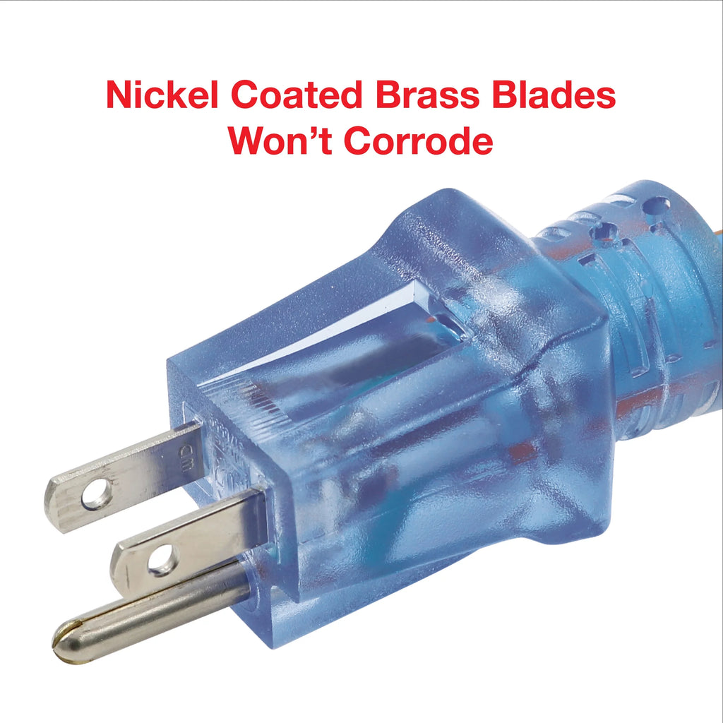 12/3 50 ft 3-Outlet Extension Cord with Lighted Connector D52829