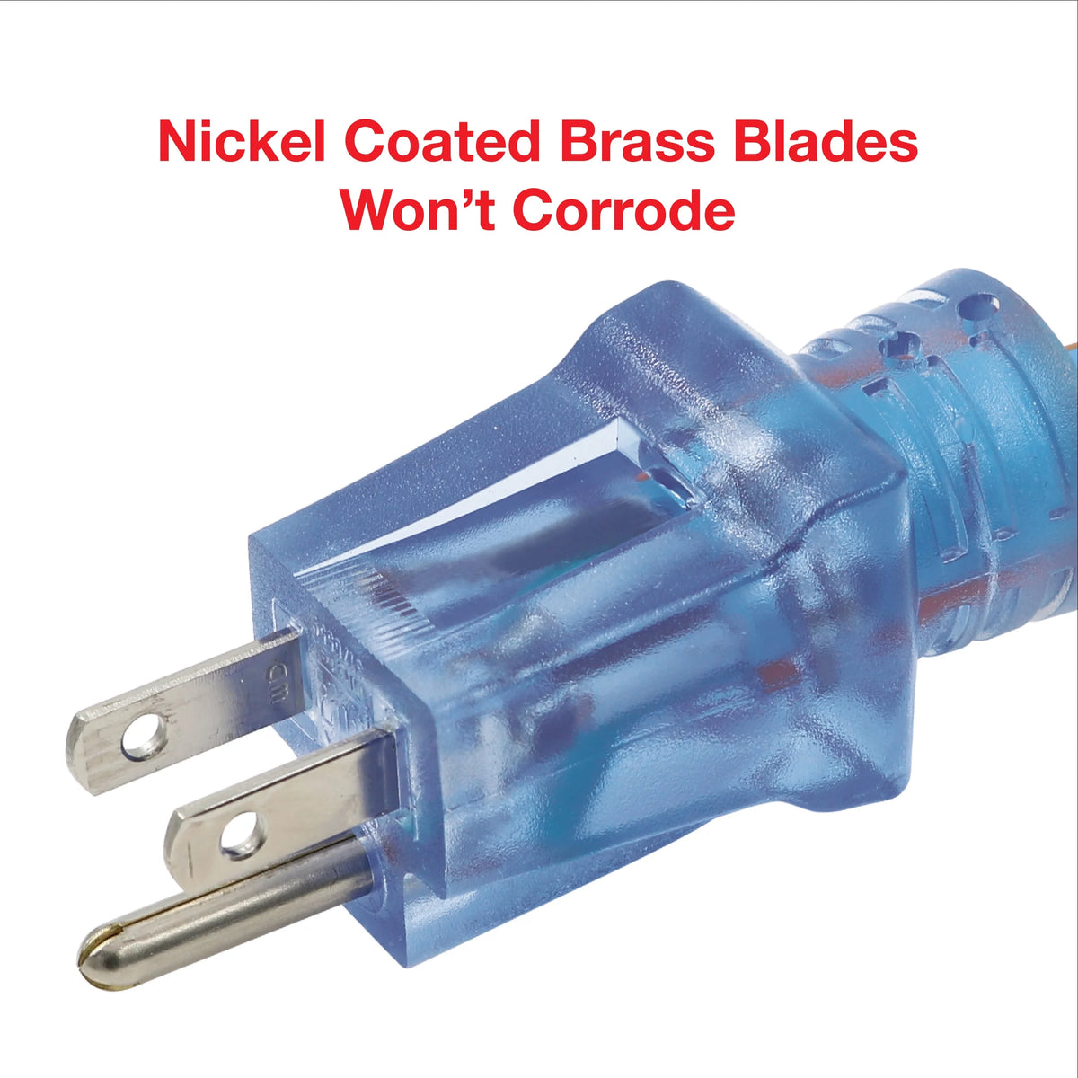 12/3 50 ft 3-Outlet Extension Cord with Lighted Connector D52829