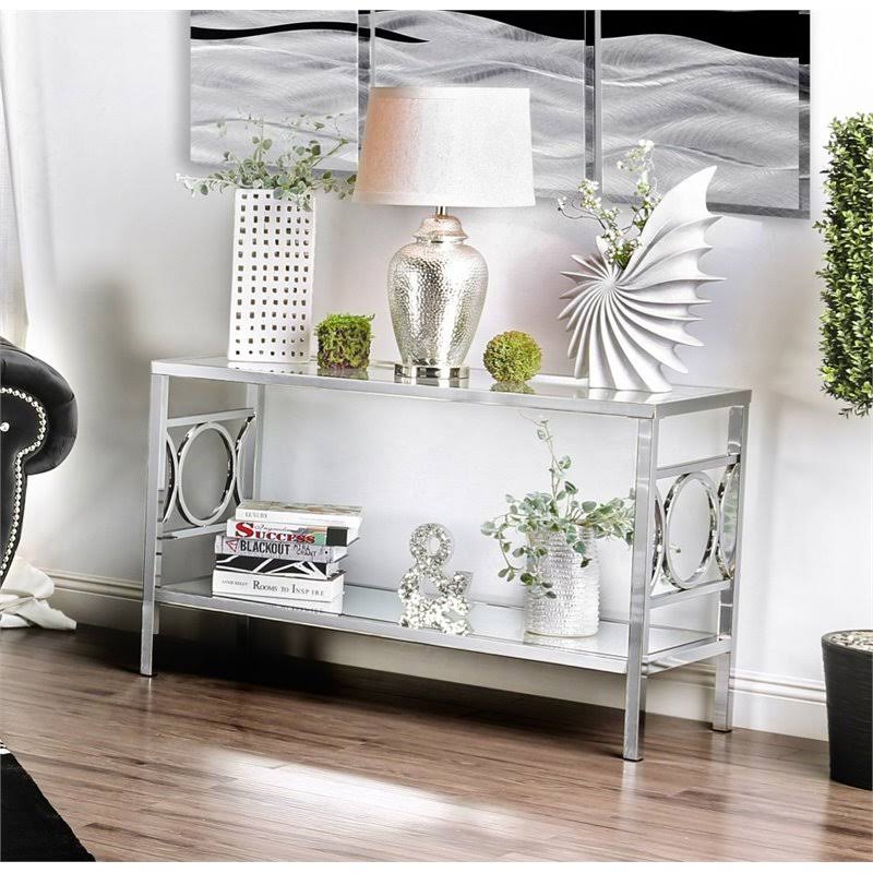 Contemporary Metal Console Table J51836