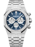 Frosted Gold Chronograph Blue Dial 41mm J7925