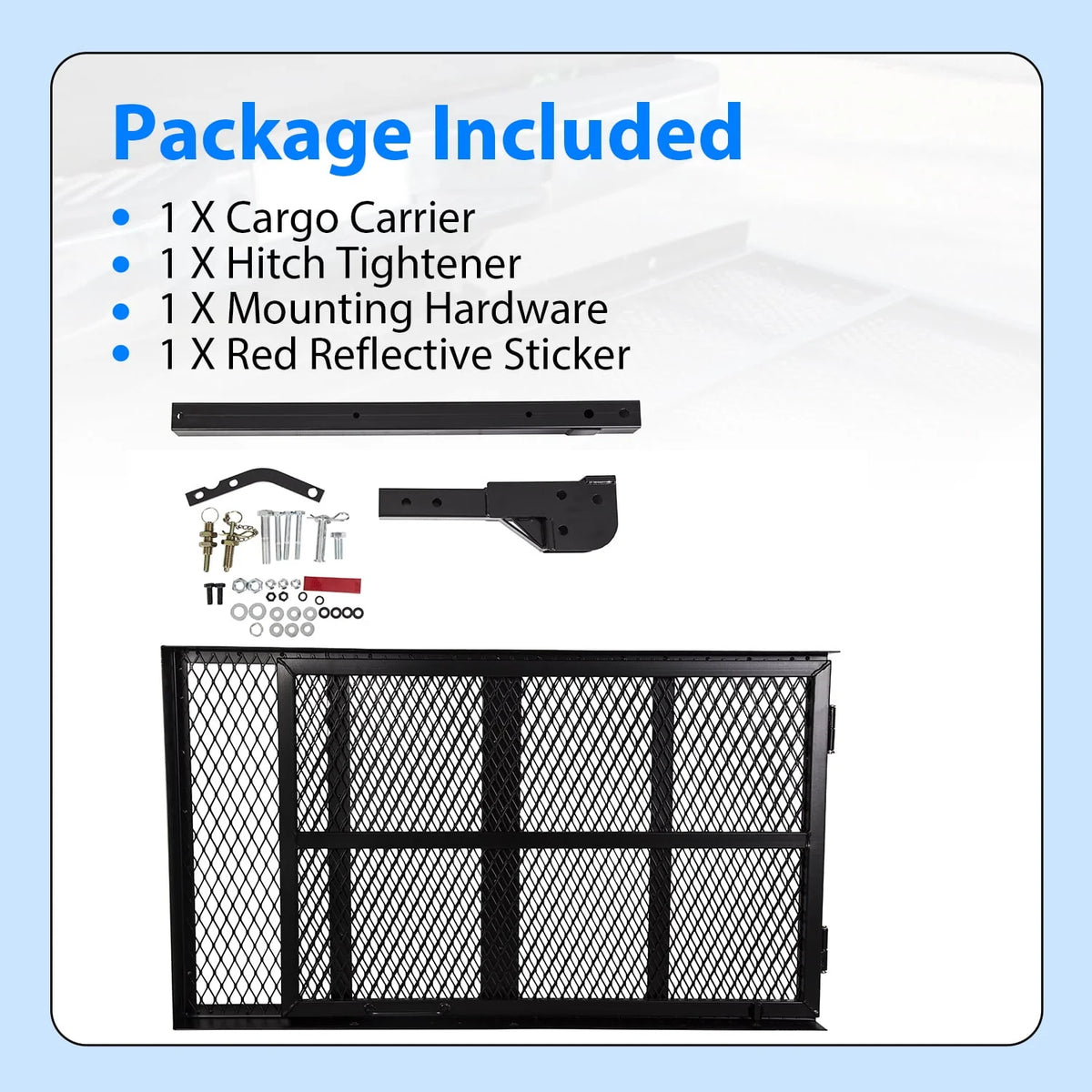 Folding Hitch Cargo Carrier Rack 500LBS J477