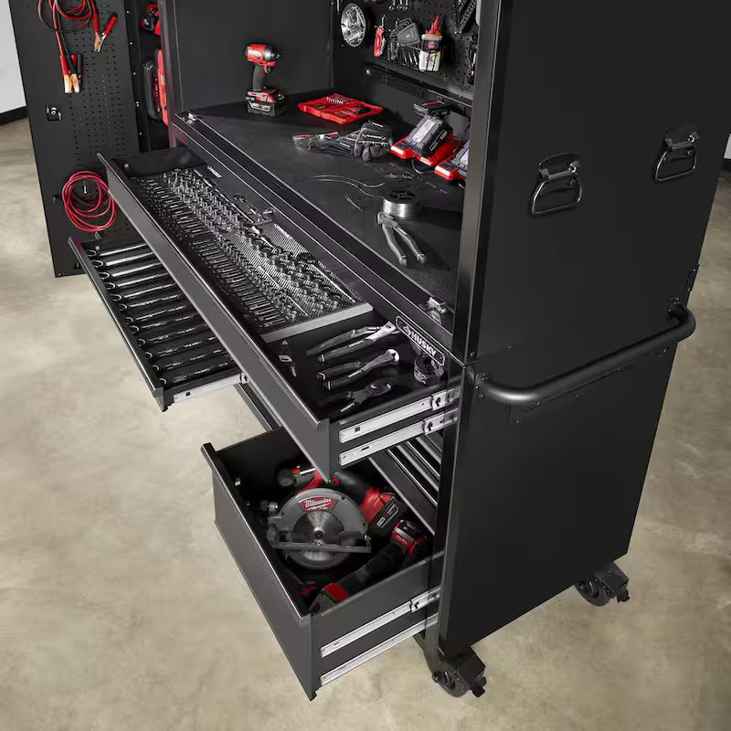 10 Drawer Matte Black Garage Workcenter U236561