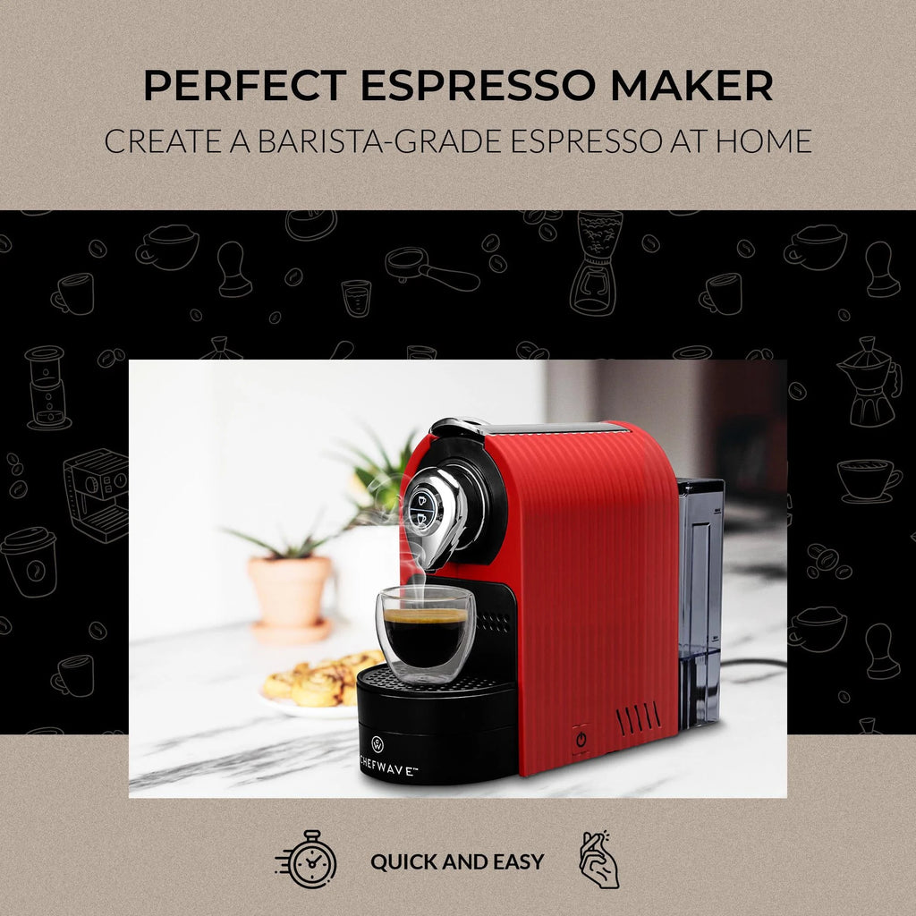 Espresso Machine with Capsules Holder and Cups A221533