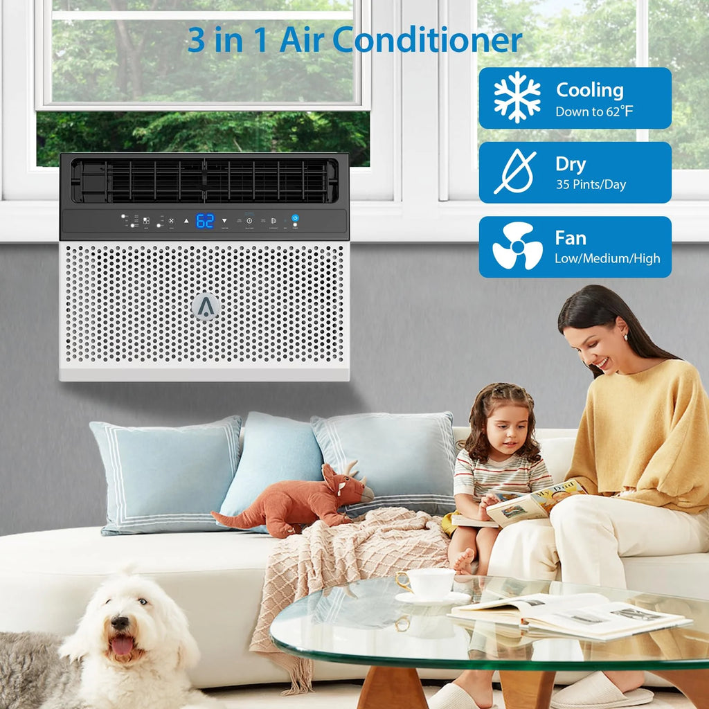 6000 BTU Window Air Conditioner with Remote Control C748915