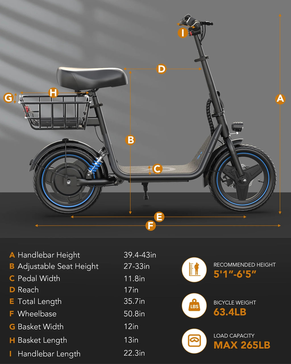 600W Electric Scooter with Seat C9143