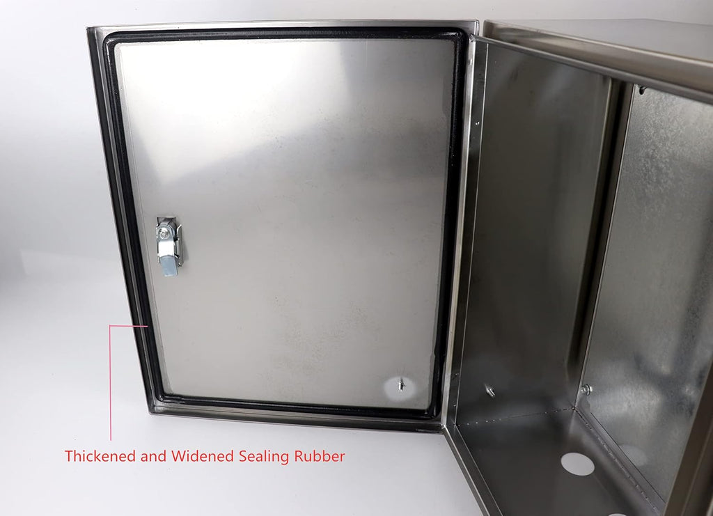 304 Stainless Steel Electrical Box 20'' x 16'' x 8'' Weatherproof S5657