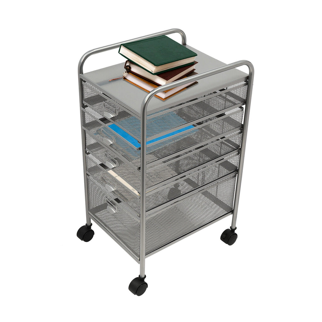 Rolling File Storage Cart with 5 Drawers F637912