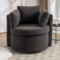 Dark Gray Swivel Storage Chair U799374