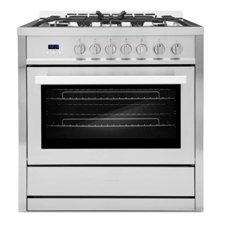 36 3.8 cu. ft. Single Oven Gas Range with 5 Burner Cooktop and Cast Iron Grates in Stainless Steel L480890