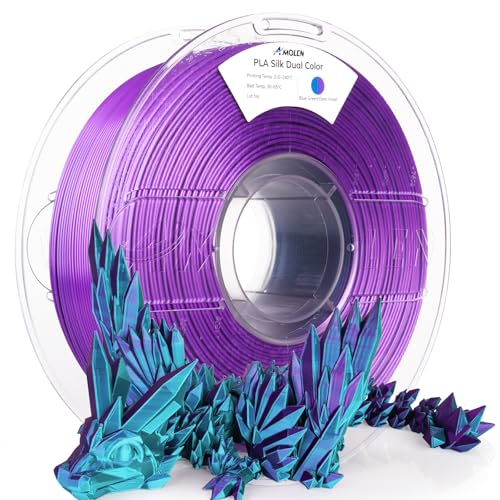 Silk Dual Color Red Black PLA 3D Printer Filament 1.75mm 1KG K458