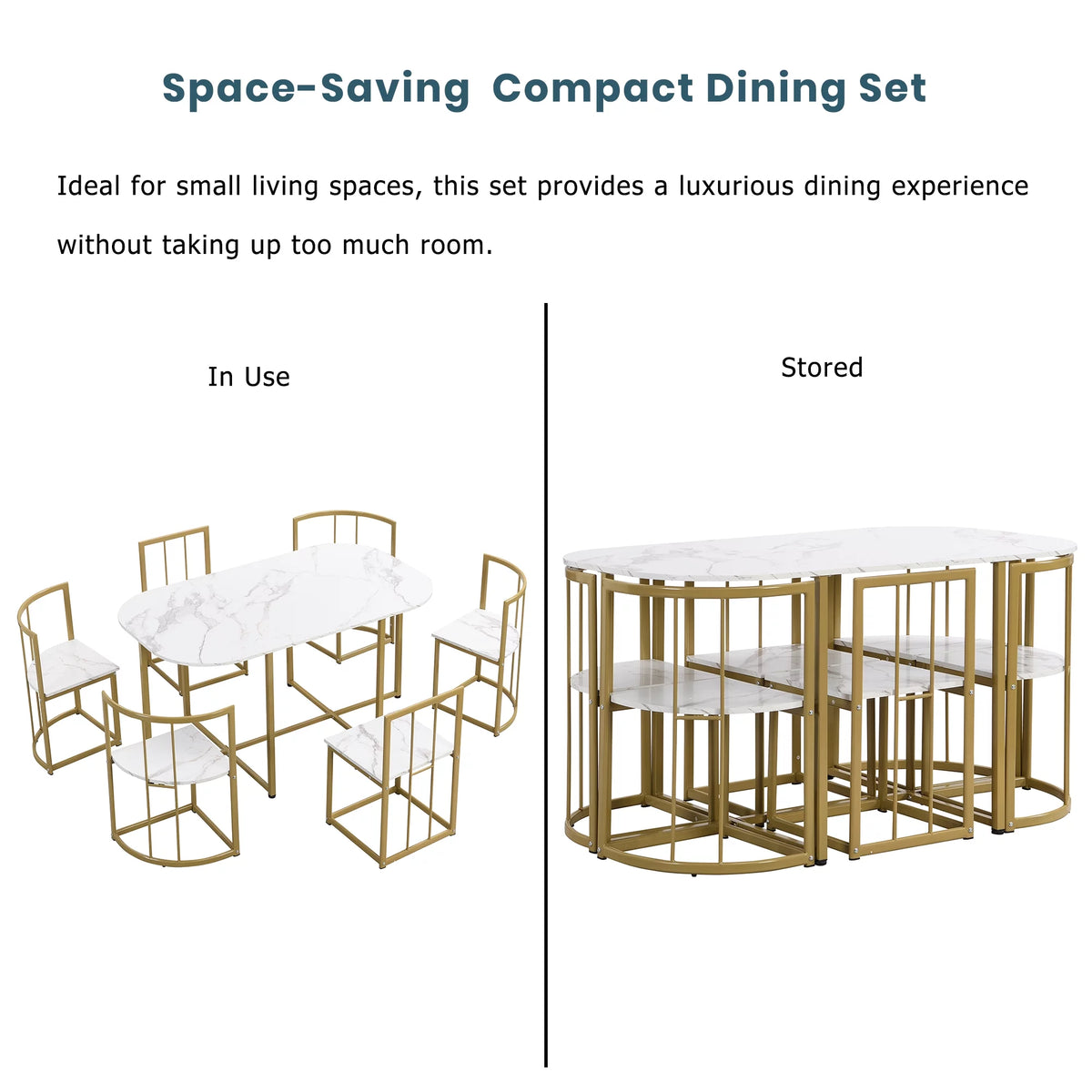 7 Piece Dining Table and Chairs Set Z20048