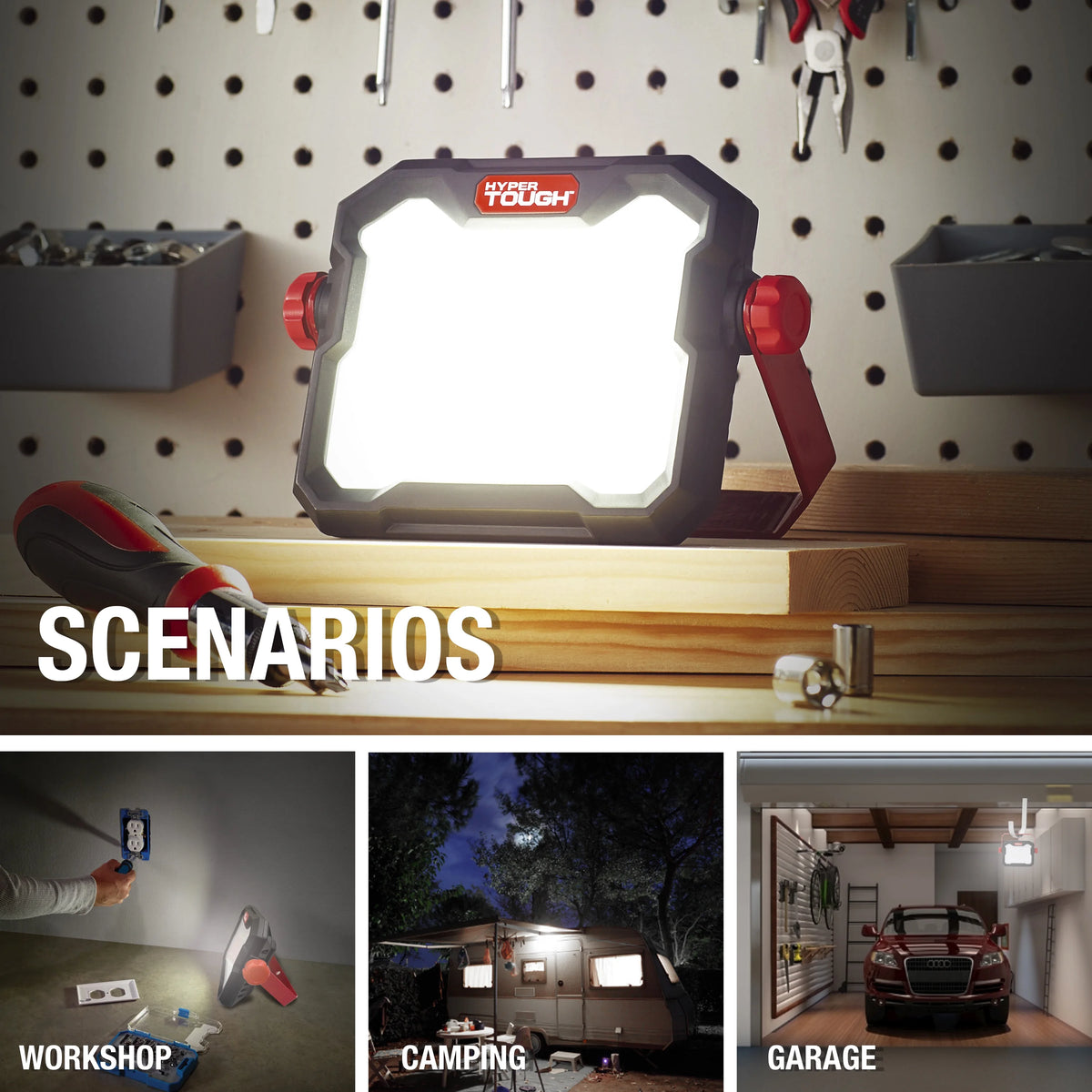 50W LED 5000 Lumen Rechargeable Work Light H4561