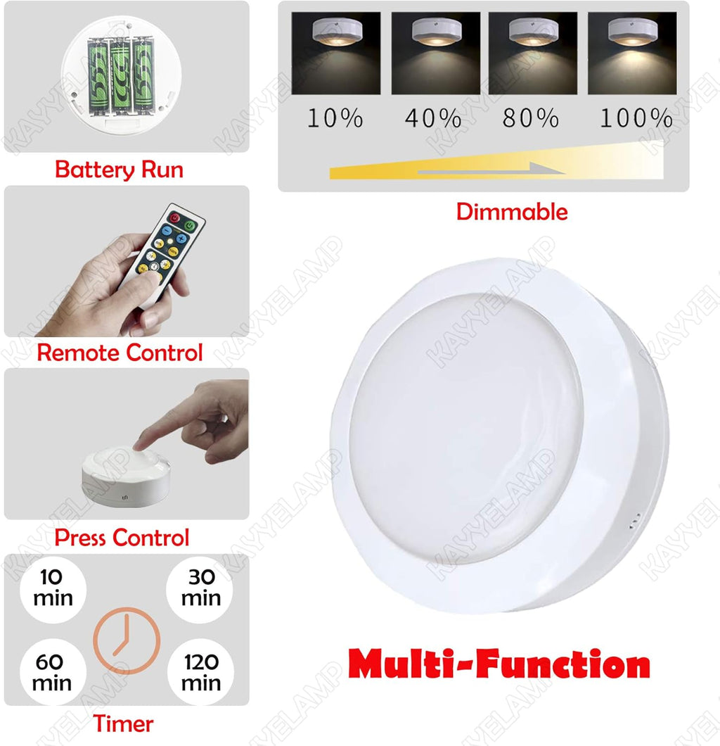 Black Battery Run Remote Control Wall Lamp F4314