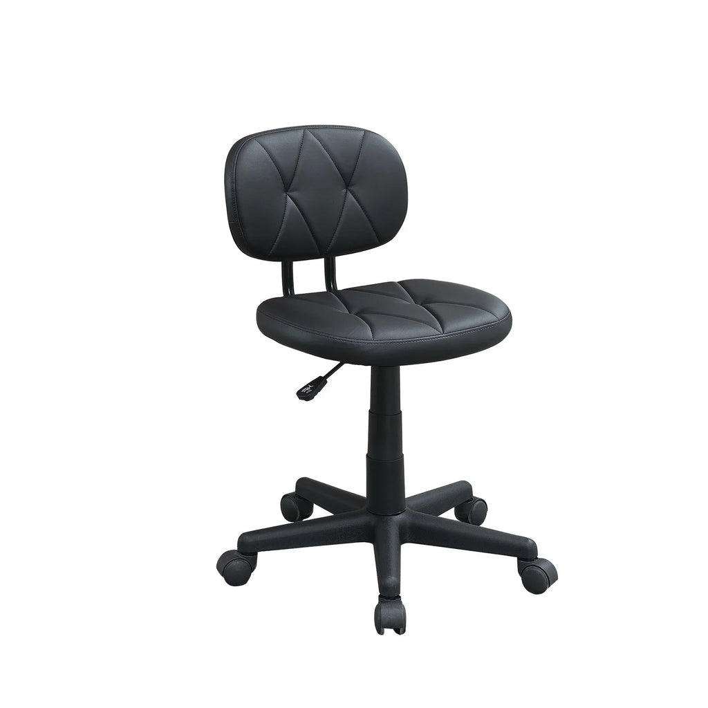 Black PU Leather Low-Back Office Chair K3433