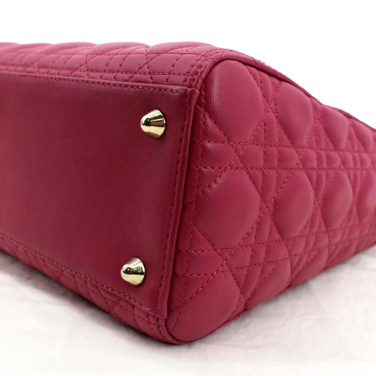 Pre-owned Pink Lambskin Shoulder Bag H928410