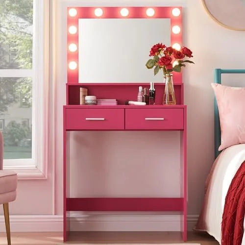 Vanity Desk with Mirror and Lights M88063