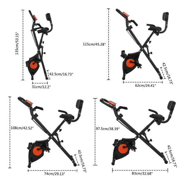 Folding 3-in-1 Recumbent Exercise Bike N167