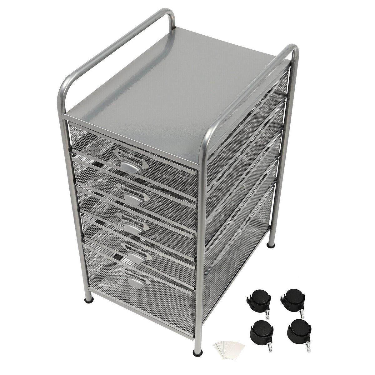 Rolling File Storage Cart with 5 Drawers F637912