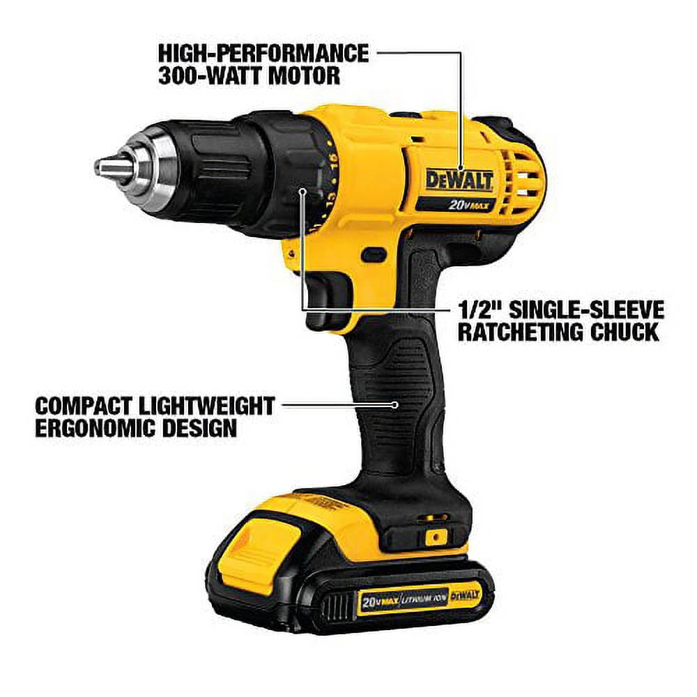 20V MAX Cordless Drill Driver/Impact Driver Combo Kit 1.3 Ah Lithium Ion E241