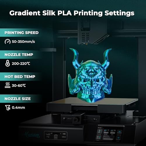 Silk Dual Color Red Black PLA 3D Printer Filament 1.75mm 1KG K458