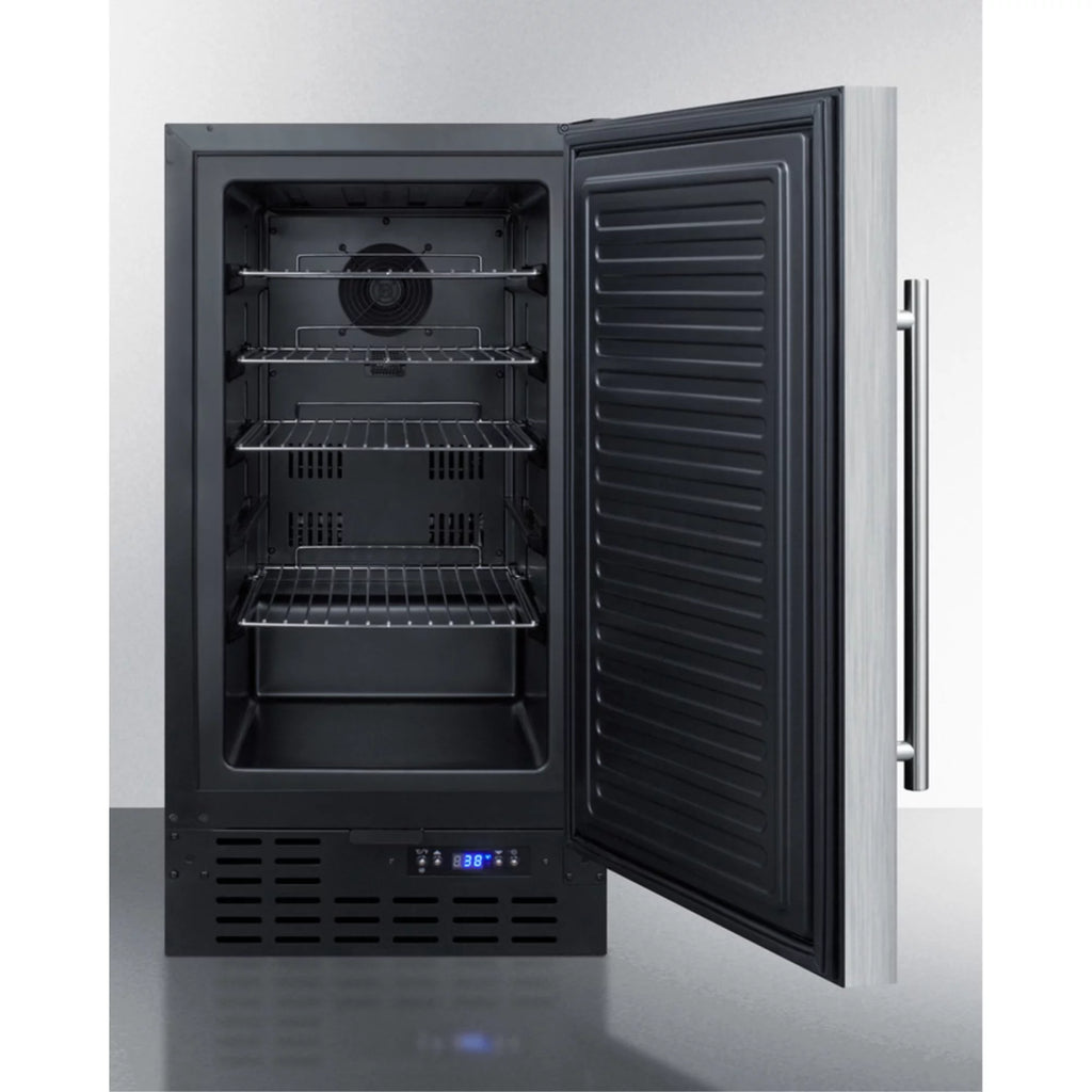 18 in. Compact Refrigerator - Stainless Steel U74978
