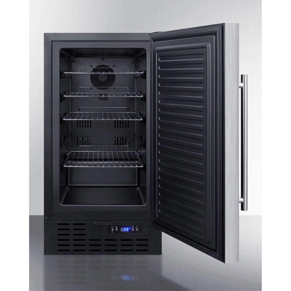 18 in. Compact Refrigerator - Stainless Steel U74978