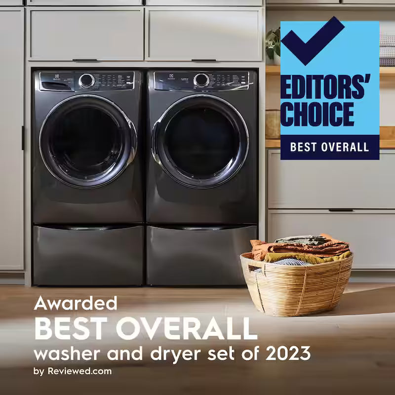 8 cu. ft. Vented Front Load Stackable Electric Dryer with Steam T316808