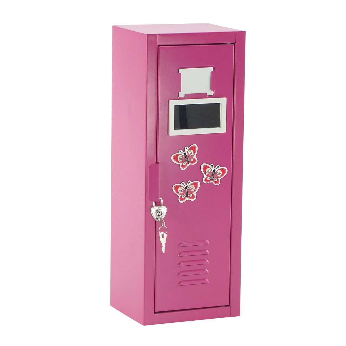 14 Inch Doll Furniture Locker Storage Accessory with Lock and Key E47060