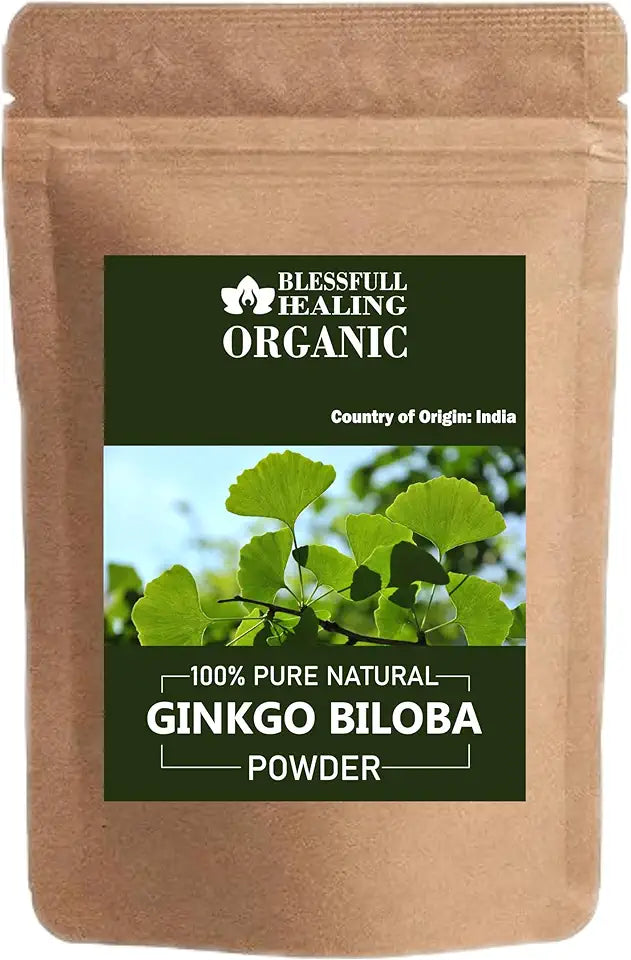 Organic Ginkgo Biloba Powder 300 Gram / 10.58 oz E7404