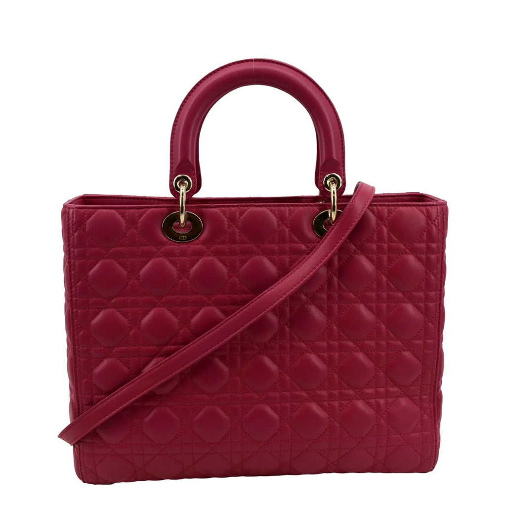 Pre-owned Pink Lambskin Shoulder Bag H928410