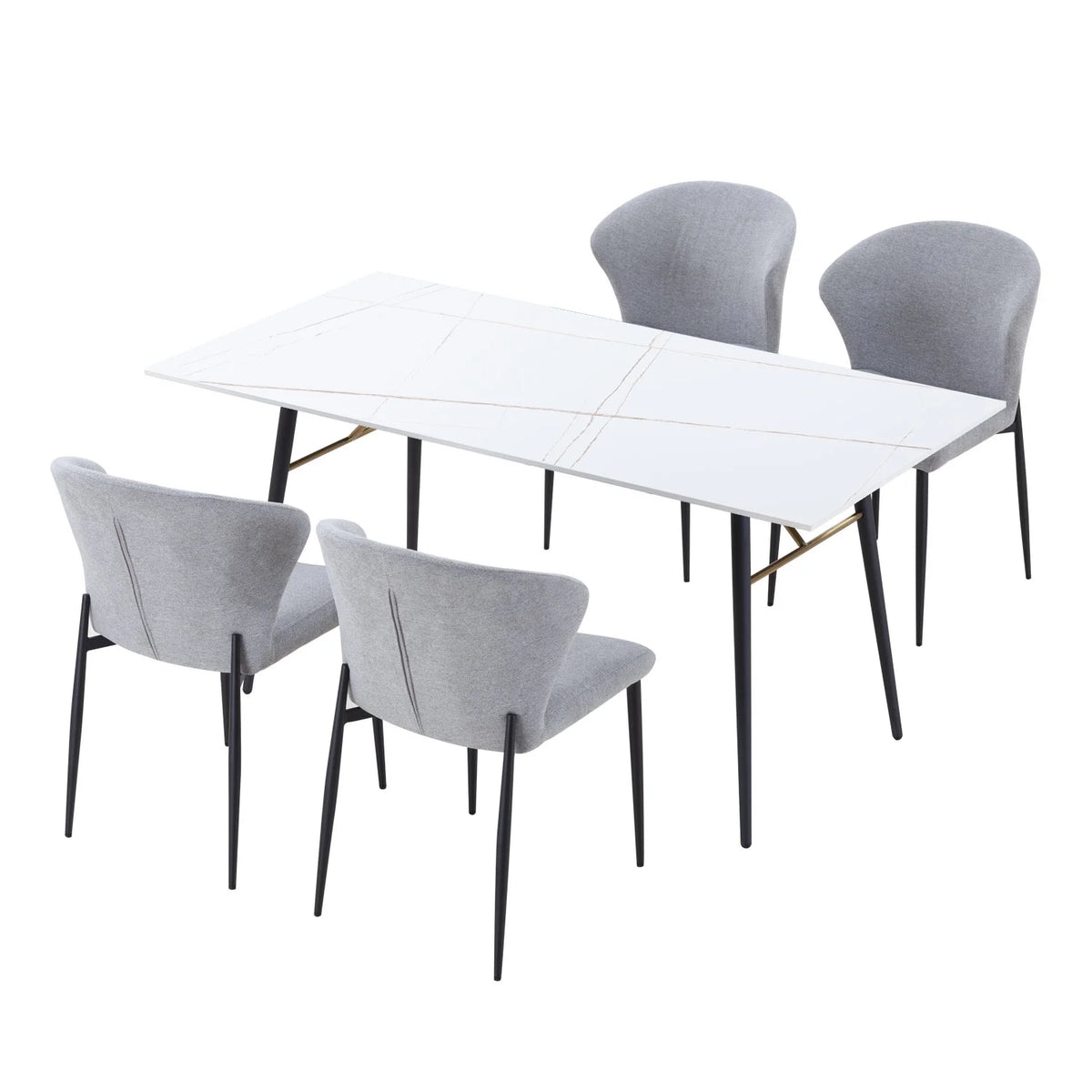 White Porcelain Top Dining Table U6923