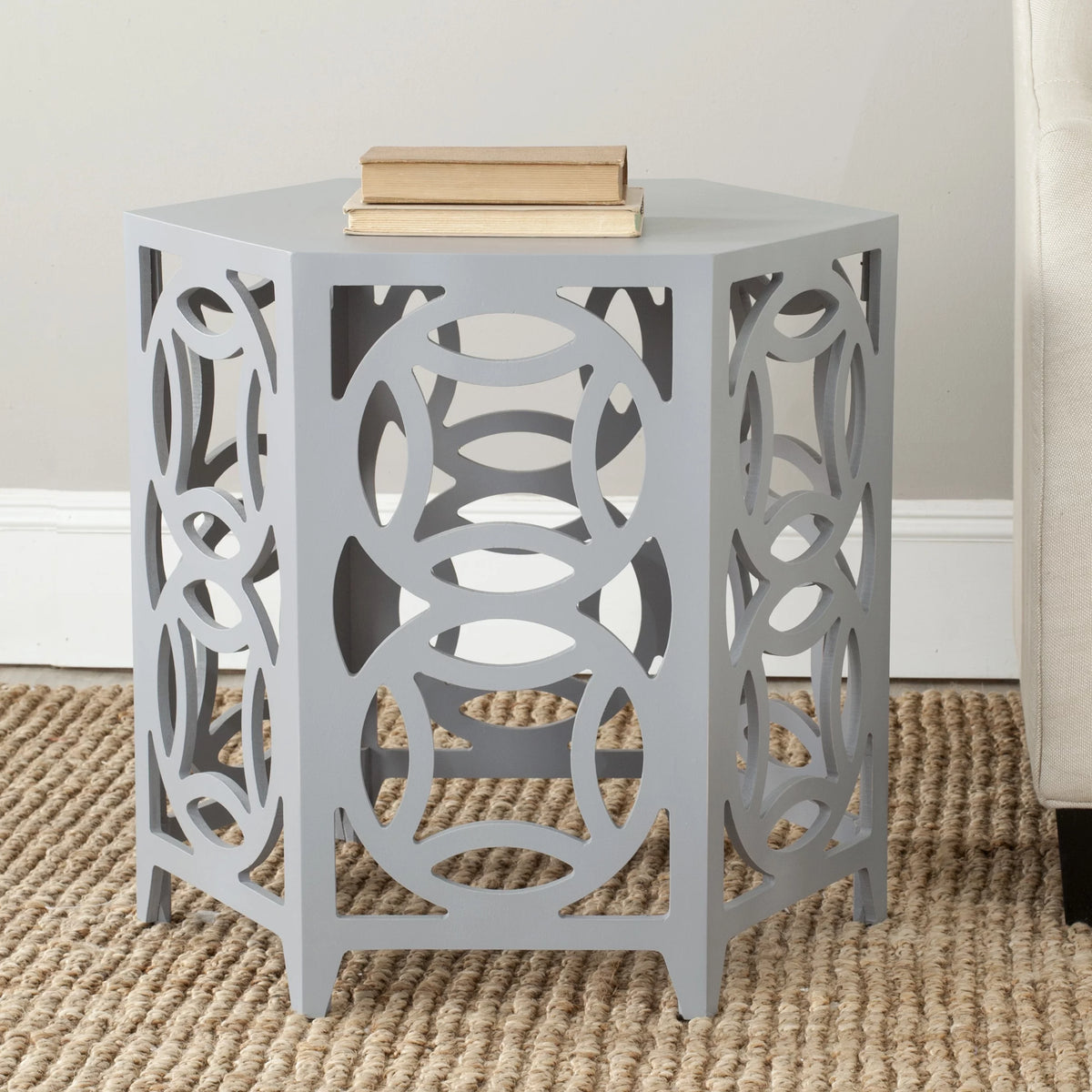 Geometric Hexagon Side Table R351