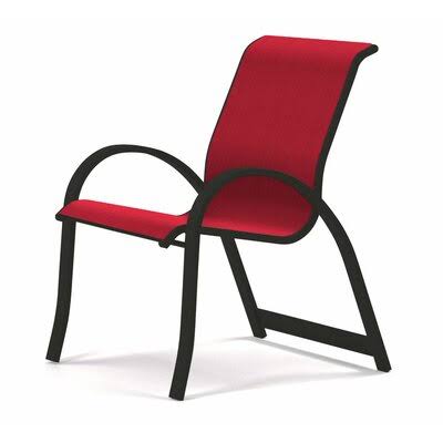 Red Stacking Patio Dining Armchair I161946