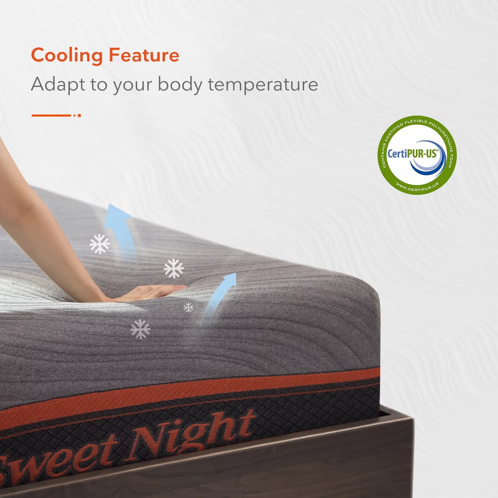 10 Cool Gel Memory Foam Queen Mattress T4282