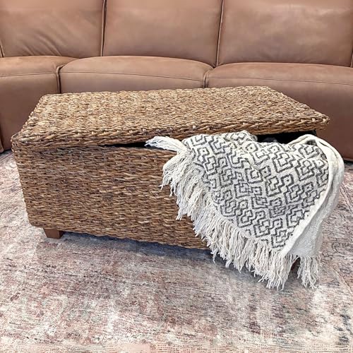 Woven Rattan Storage Coffee Table Q520193
