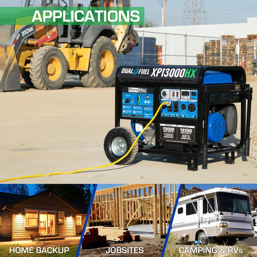 13,000 Watt Dual Fuel Portable Generator Q896