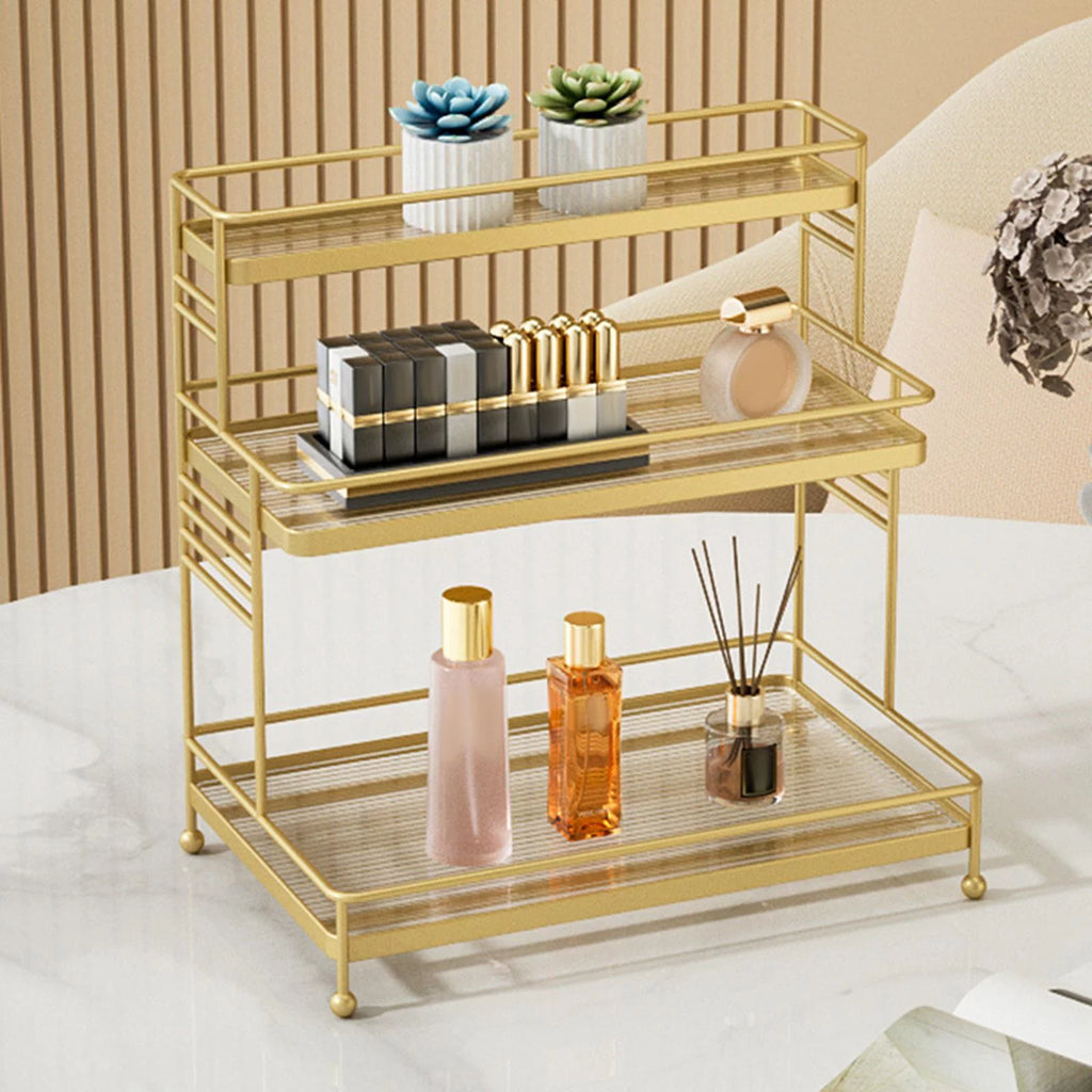 3-Tier Bathroom Ladder Shelf with Drawer L462690