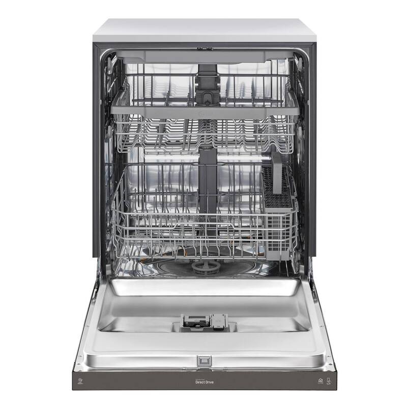 Black Stainless Steel Front Control Dishwasher R2845