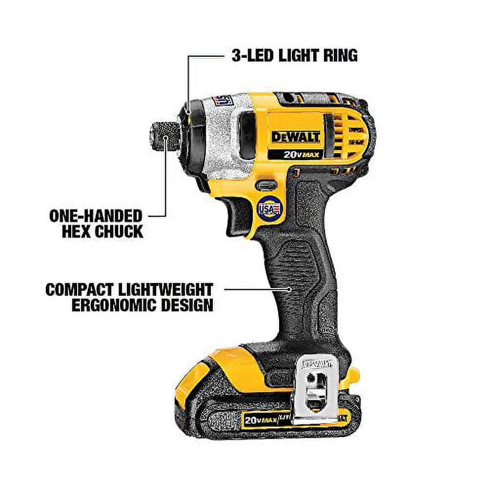 20V MAX Cordless Drill Driver/Impact Driver Combo Kit 1.3 Ah Lithium Ion E241