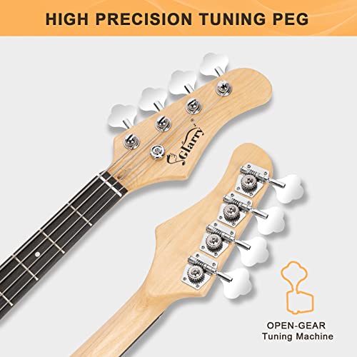 Full Size 4 String Electric Bass Guitar with 20W AMP and Accessories J569